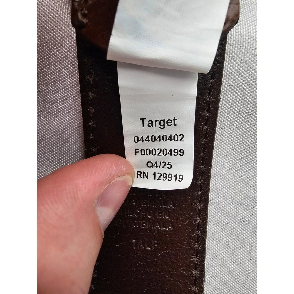 Levi's Mens 11LV020169 Belt Brown Leather Casual Size Large